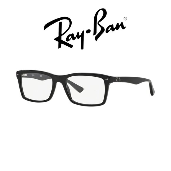 Ray-Ban RB 5287 Black 2000 Full Rim  Optical/Prescription Eyeglasses Frame - Picture 1 of 16